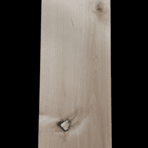 A wooden plank with natural knots and grain patterns.