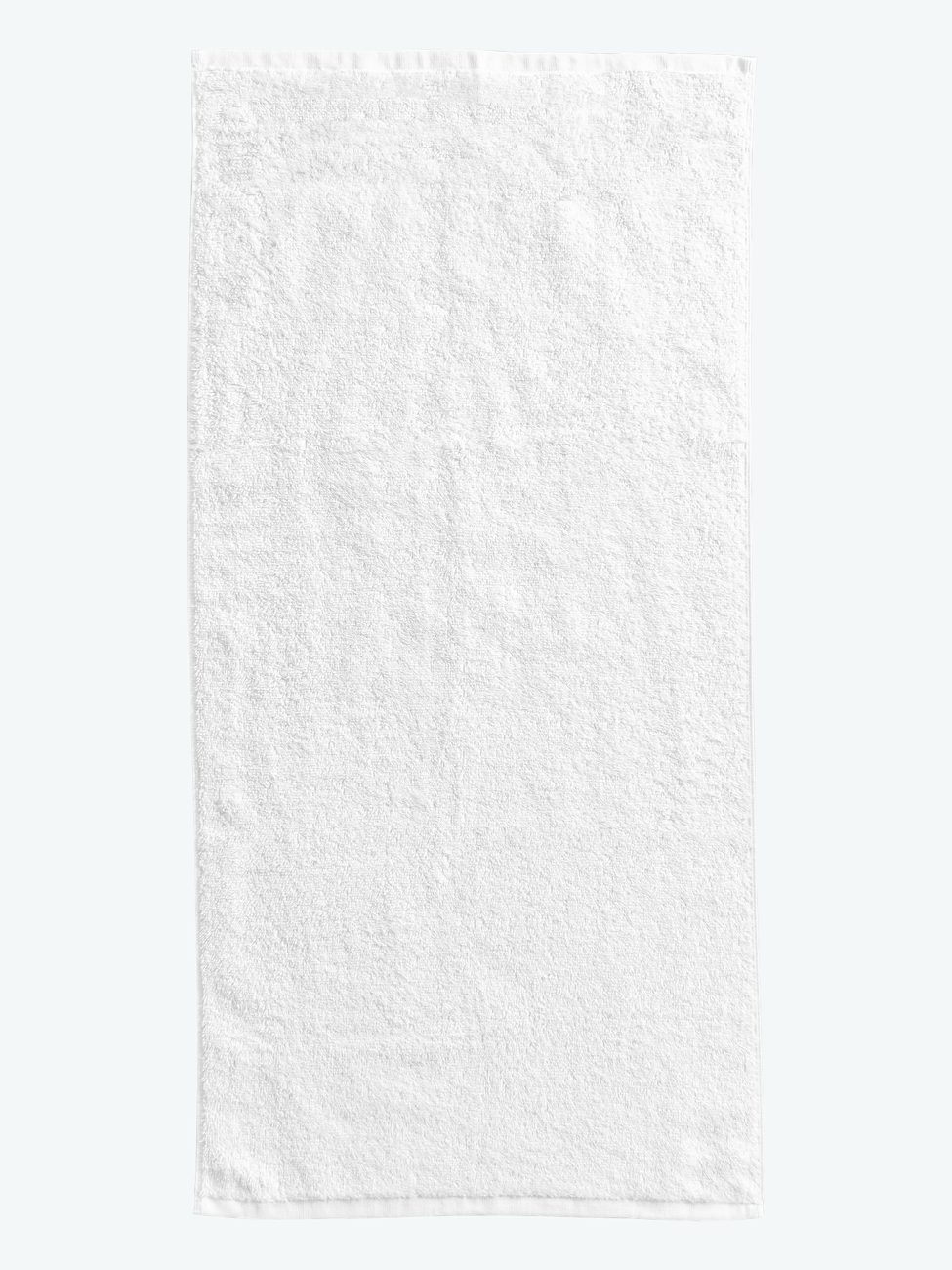 White textured fabric with a subtle pattern.