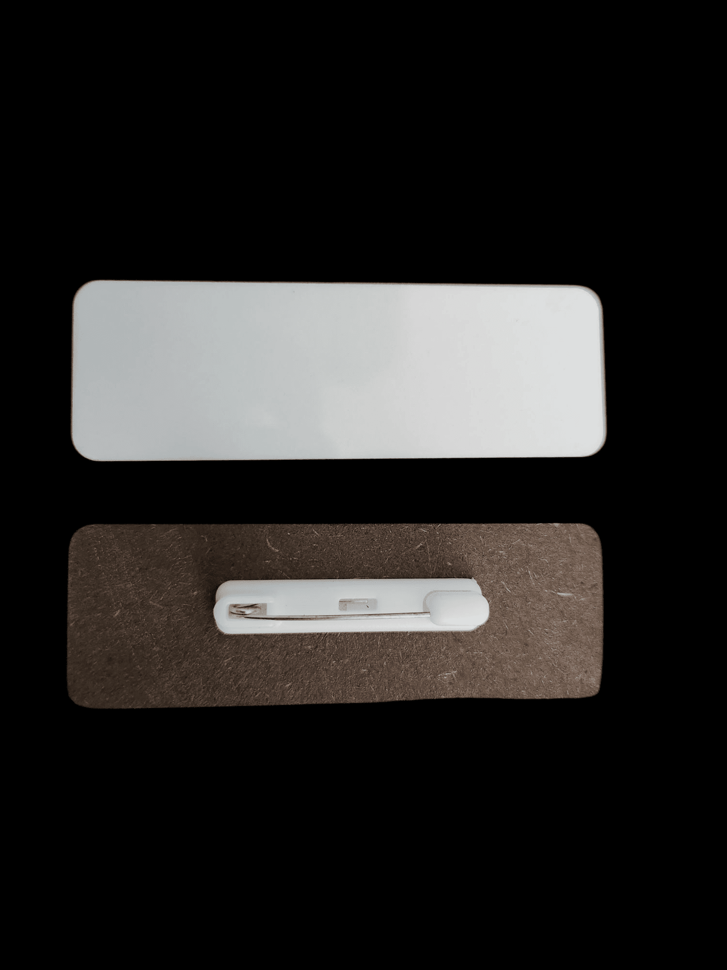 Two rectangular objects with labels, one light and one dark.