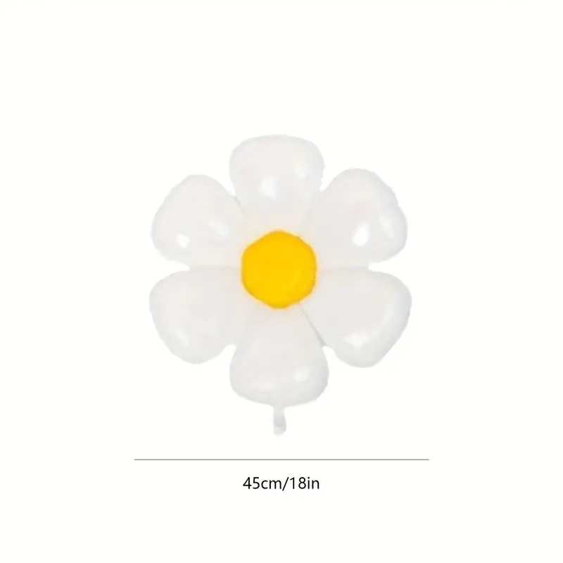 Simple white daisy with a yellow center on a plain background.
