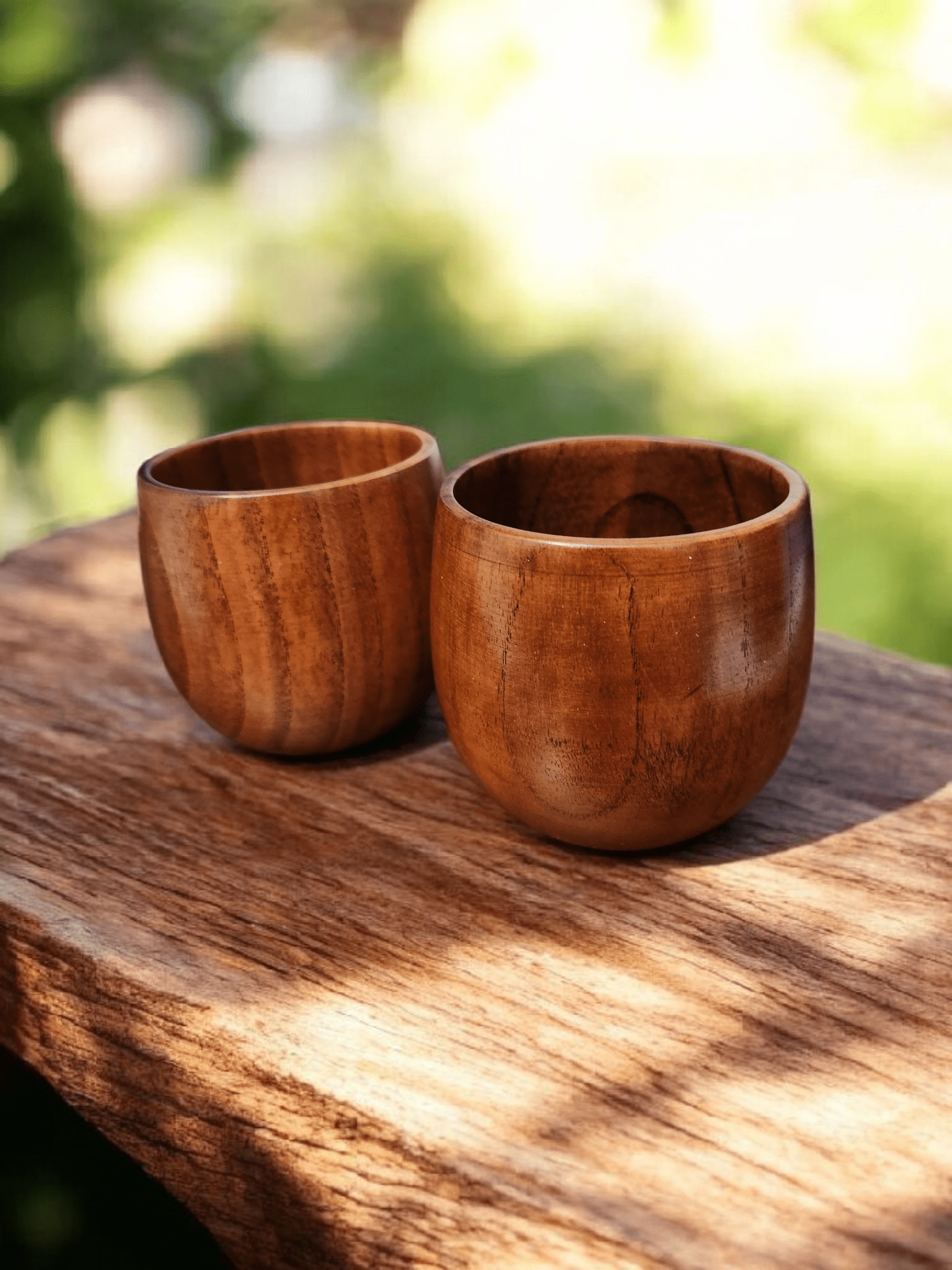 Wooden Whiskey Glasses 1 Set