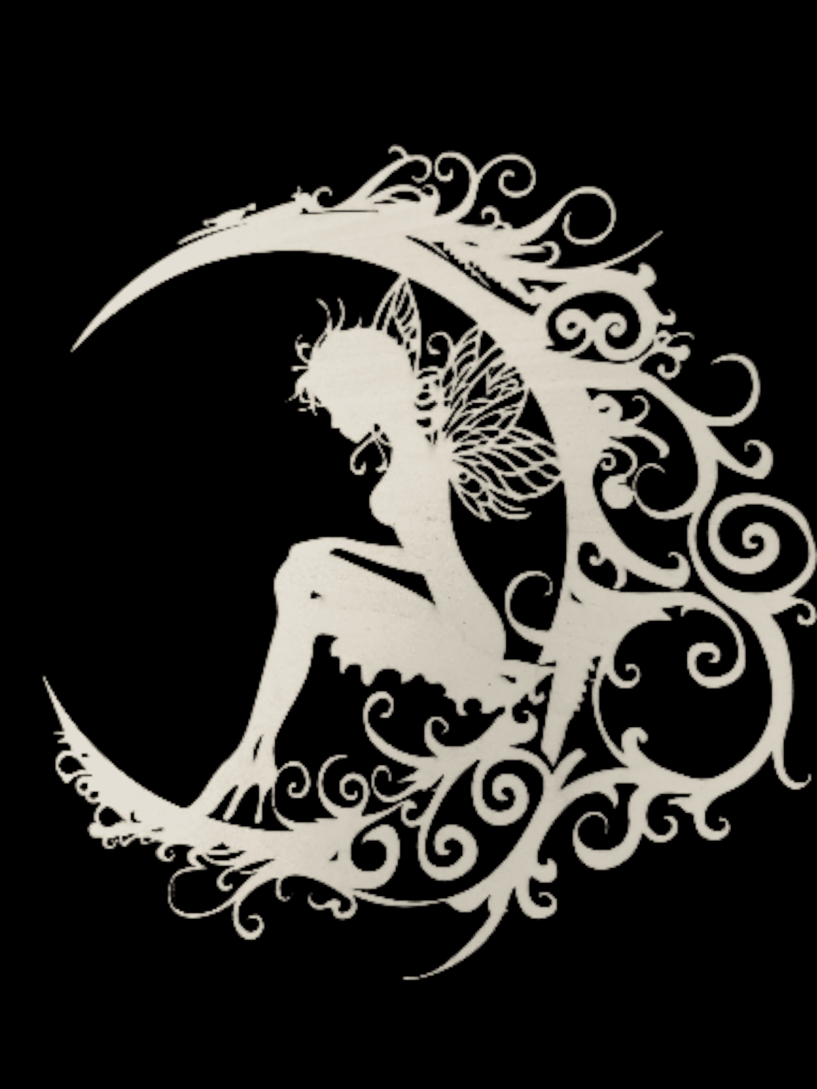 Sign Wood Fairy 187 Raw